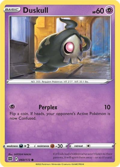 Duskull SWSH09: Brilliant Stars Pokemon card