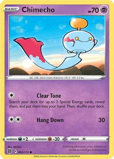 Chimecho SWSH09: Brilliant Stars Pokemon card