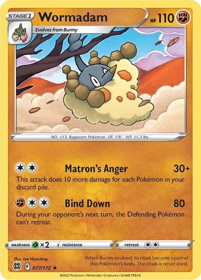 Wormadam (77) SWSH09: Brilliant Stars Pokemon card