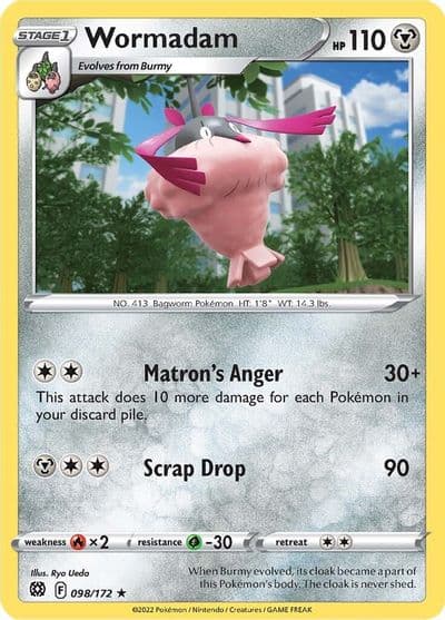 Wormadam (98) SWSH09: Brilliant Stars Pokemon card