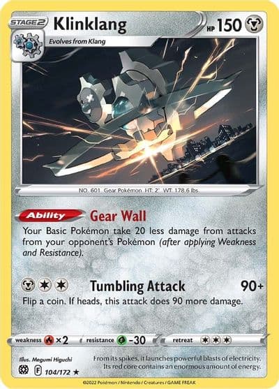 Klinklang SWSH09: Brilliant Stars Pokemon card