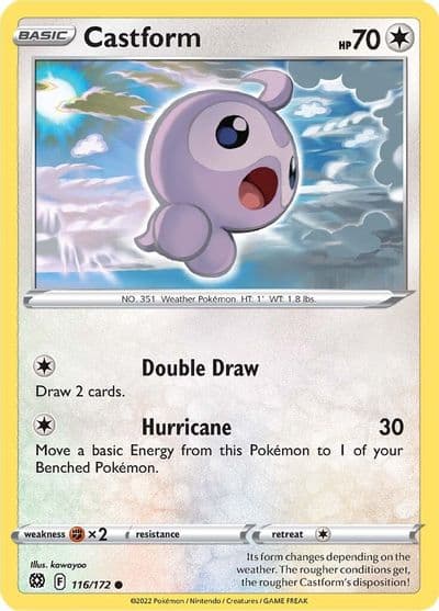 Castform SWSH09: Brilliant Stars Pokemon card