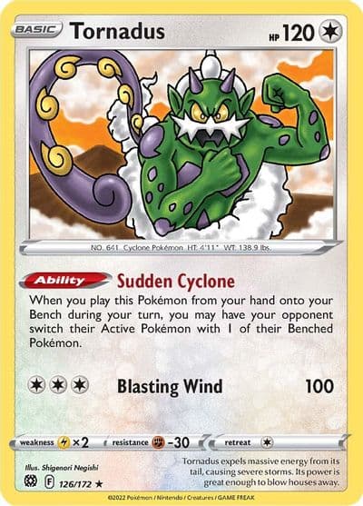 Tornadus SWSH09: Brilliant Stars Pokemon card