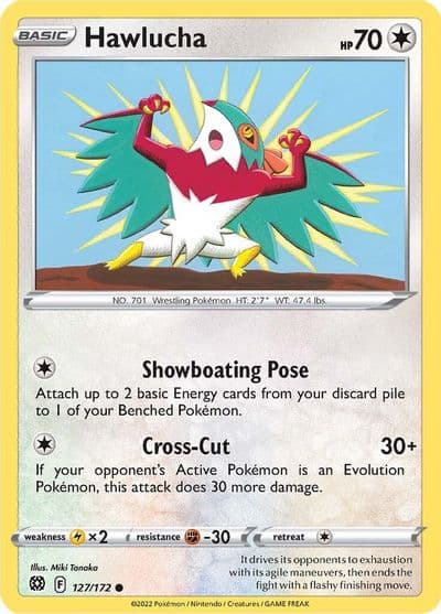 Hawlucha SWSH09: Brilliant Stars Pokemon card