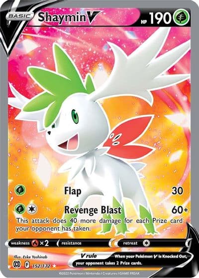 Shaymin V (Full Art) SWSH09: Brilliant Stars Pokemon card