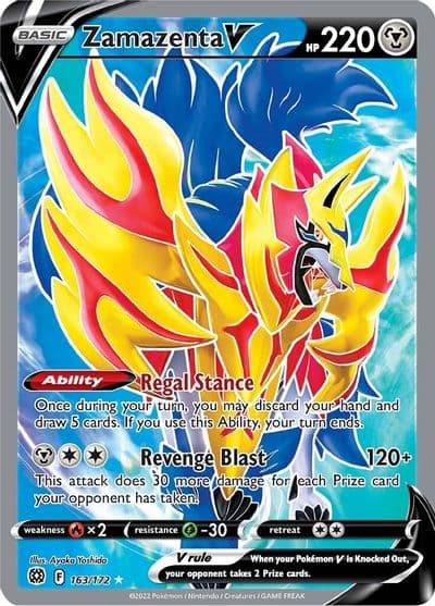 Zamazenta V (Full Art) SWSH09: Brilliant Stars Pokemon card