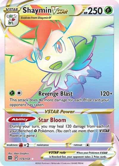Shaymin VSTAR (Secret) SWSH09: Brilliant Stars Pokemon card