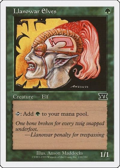 Llanowar Elves Classic Sixth Edition Magic card