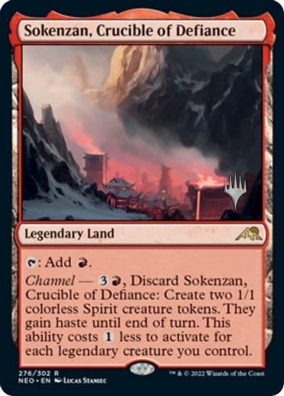 Sokenzan Crucible of Defiance Promo Pack: Kamigawa: Neon Dynasty Magic card
