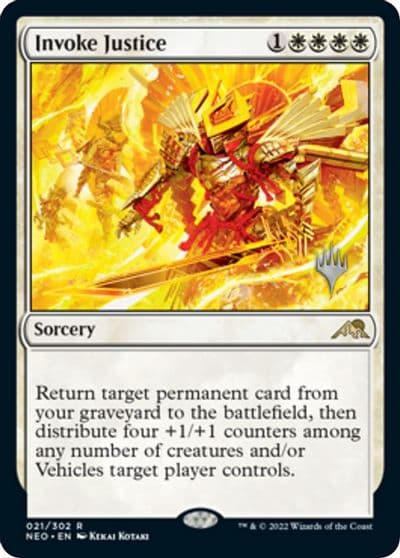 Invoke Justice Promo Pack: Kamigawa: Neon Dynasty Magic card
