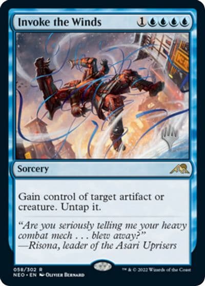Invoke the Winds Promo Pack: Kamigawa: Neon Dynasty Magic card