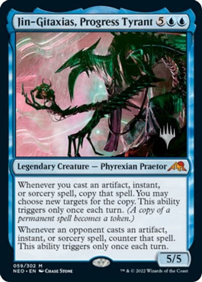 Jin Gitaxias Progress Tyrant Promo Pack: Kamigawa: Neon Dynasty Magic card
