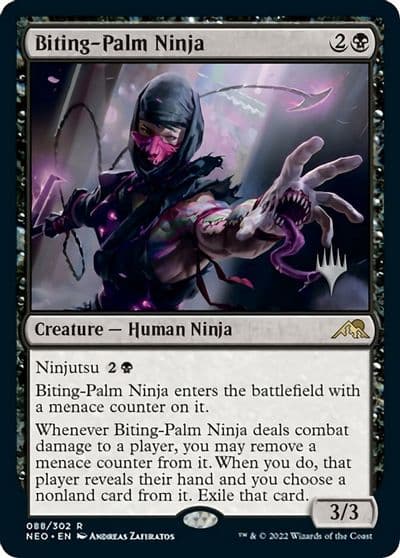Biting Palm Ninja Promo Pack: Kamigawa: Neon Dynasty Magic card