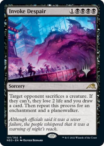 Invoke Despair Promo Pack: Kamigawa: Neon Dynasty Magic card