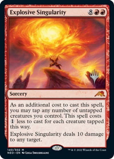 Explosive Singularity Promo Pack: Kamigawa: Neon Dynasty Magic card
