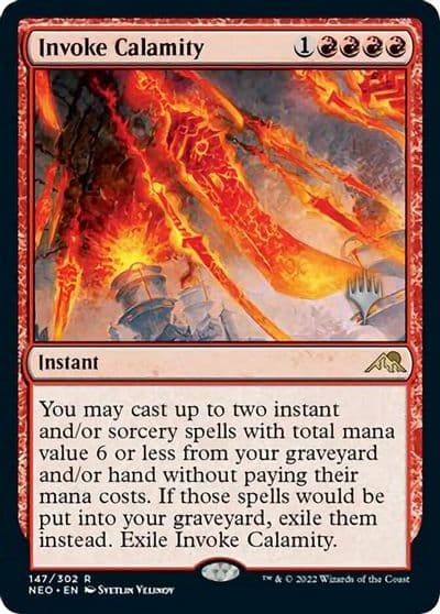 Invoke Calamity Promo Pack: Kamigawa: Neon Dynasty Magic card