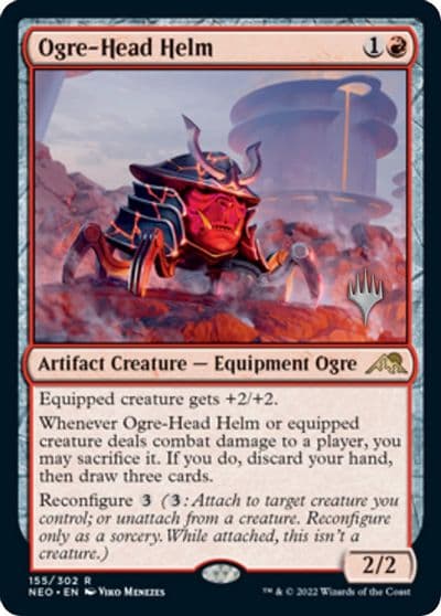 Ogre Head Helm Promo Pack: Kamigawa: Neon Dynasty Magic card