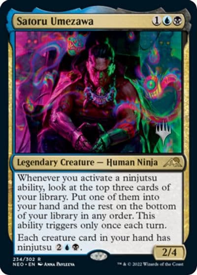 Satoru Umezawa Promo Pack: Kamigawa: Neon Dynasty Magic card