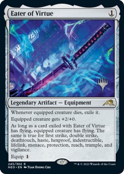Eater of Virtue Promo Pack: Kamigawa: Neon Dynasty Magic card