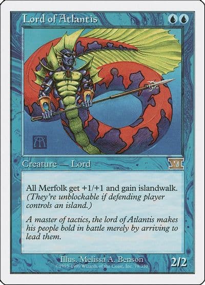 Lord of Atlantis Classic Sixth Edition Magic card