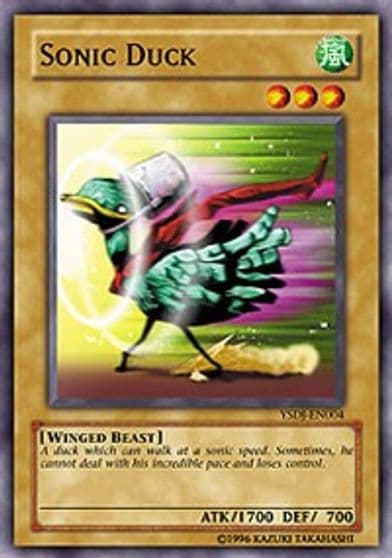 Sonic Duck Starter Deck: Jaden Yuki Yu-Gi-Oh! card