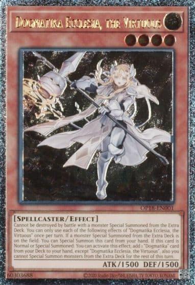 Dogmatika Ecclesia the Virtuous UTR OTS Tournament Pack 18 Yu-Gi-Oh! card