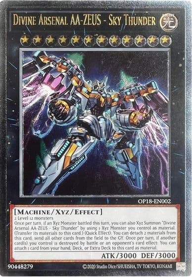 Divine Arsenal AA ZEUS Sky Thunder UTR OTS Tournament Pack 18 Yu-Gi-Oh! card