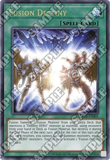 Fusion Destiny UTR OTS Tournament Pack 18 Yu-Gi-Oh! card