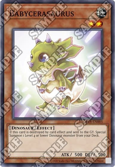 Babycerasaurus OTS Tournament Pack 18 Yu-Gi-Oh! card