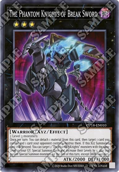 The Phantom Knights of Break Sword OTS Tournament Pack 18 Yu-Gi-Oh! card