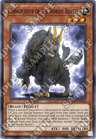 Tanngnjostr of the Nordic Beasts OTS Tournament Pack 18 Yu-Gi-Oh! card