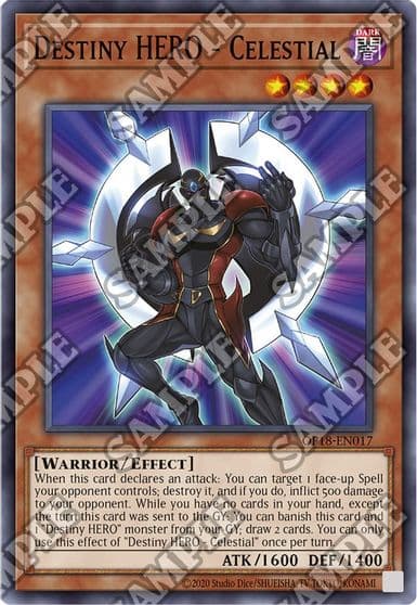 Destiny HERO Celestial OTS Tournament Pack 18 Yu-Gi-Oh! card
