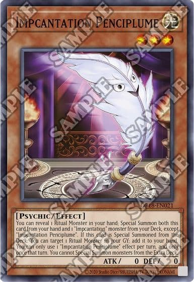 Impcantation Penciplume OTS Tournament Pack 18 Yu-Gi-Oh! card
