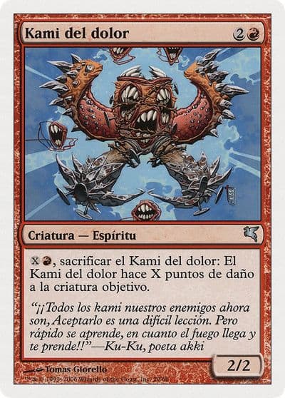 Pain Kami Spanish Kami del dolor C29 Magic Encyclopedia 2005 (Salvat/Hachette) Magic card