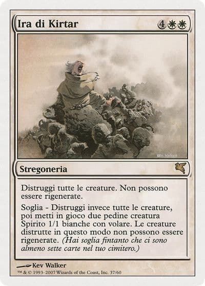 Kirtars Wrath Italian Ira di Kirtar Magic Encyclopedia 2005 (Salvat/Hachette) Magic card