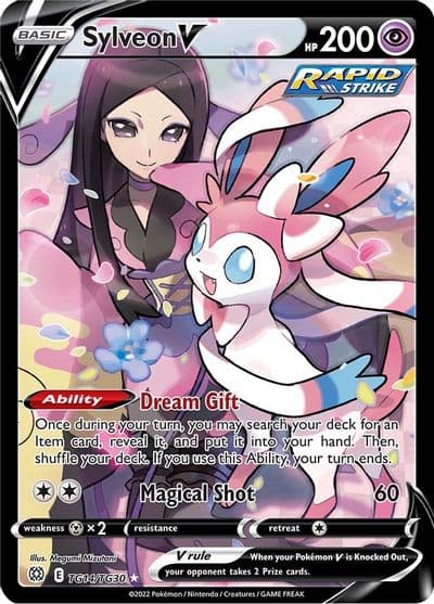 Sylveon V SWSH09: Brilliant Stars Trainer Gallery Pokemon card
