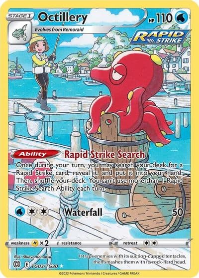 Octillery SWSH09: Brilliant Stars Trainer Gallery Pokemon card