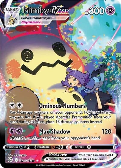 Mimikyu VMAX SWSH09: Brilliant Stars Trainer Gallery Pokemon card