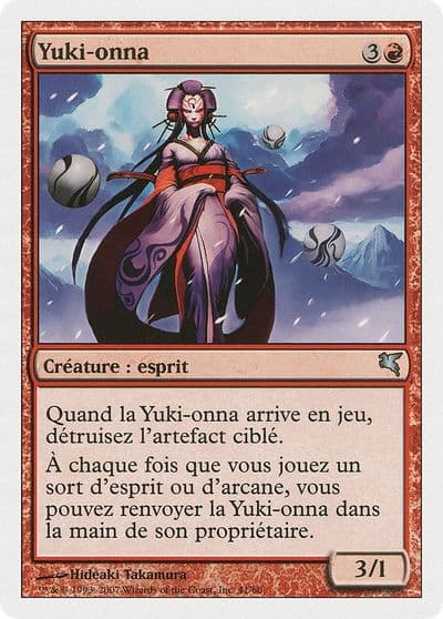 Yuki Onna French Yuki onna Magic Encyclopedia 2005 (Salvat/Hachette) Magic card
