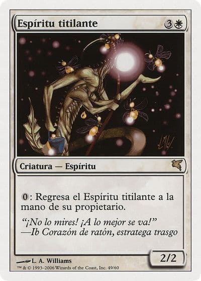 Blinking Spirit Spanish Espiritu titilante Magic Encyclopedia 2005 (Salvat/Hachette) Magic card