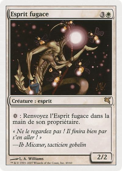 Blinking Spirit French Esprit fugace Magic Encyclopedia 2005 (Salvat/Hachette) Magic card
