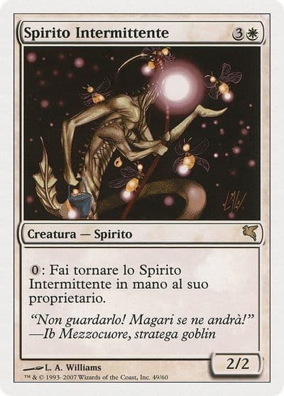 Blinking Spirit Italian Spirito Intermittente Magic Encyclopedia 2005 (Salvat/Hachette) Magic card
