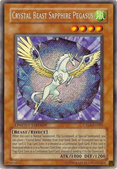 Crystal Beast Sapphire Pegasus 2007 Collectors Tin Yu-Gi-Oh! card
