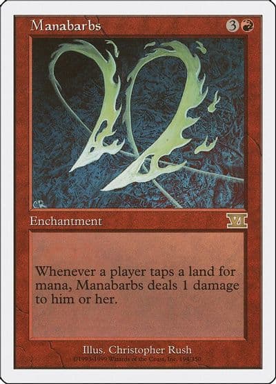 Manabarbs Classic Sixth Edition Magic card