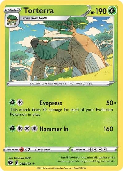 Torterra Deck Exclusives Pokemon card