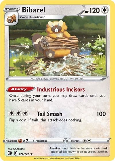 Bibarel Deck Exclusives Pokemon card
