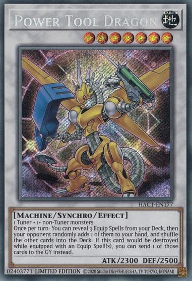 Power Tool Dragon Hidden Arsenal: Chapter 1 Yu-Gi-Oh! card