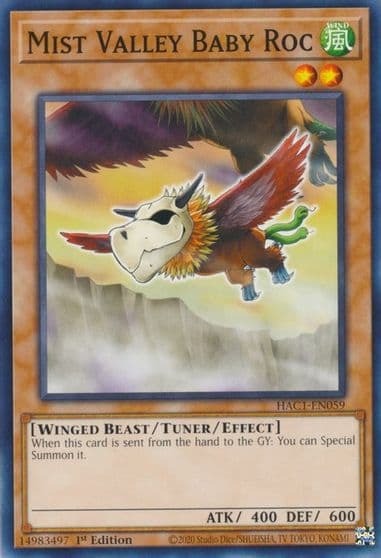 Mist Valley Baby Roc Hidden Arsenal: Chapter 1 Yu-Gi-Oh! card