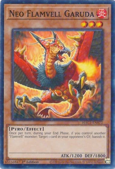 Neo Flamvell Garuda Duel Terminal Hidden Arsenal: Chapter 1 Yu-Gi-Oh! card