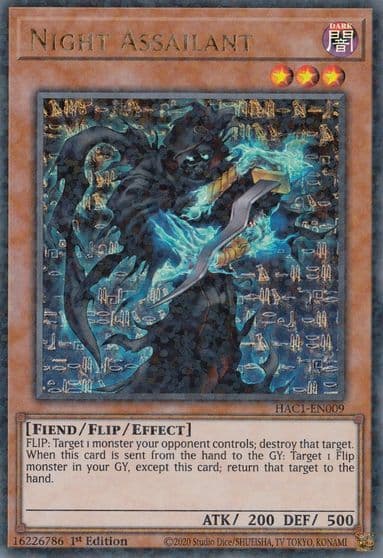 Night Assailant Duel Terminal Hidden Arsenal: Chapter 1 Yu-Gi-Oh! card